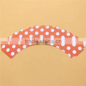 Lovely Polka Dot Baking Cup Cupcake Wrappers&toppers Picks Decoration Kids Birthday Party Favors Supplies-CW005 thumbnail-2