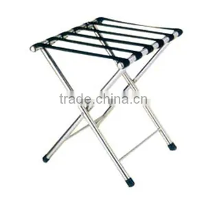 Hotel Folding Stainless Steel Luggage Rack thumbnail-2