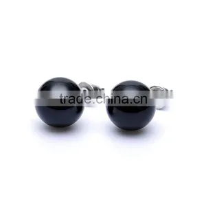 Round Shape Opal Natural Stone Stud Earrings SMJ0159 thumbnail-5