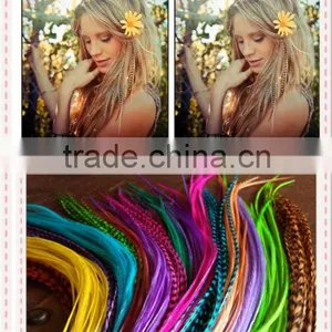 Streak Cheap High Quality Real Rooster Feathershair Extension China thumbnail-1
