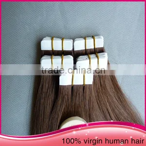 Top Quality 7a Unprocessed Double Drawn2015 Hot Sale Tape Hair Extensions Russian Hair Tape Hair Extensions thumbnail-3