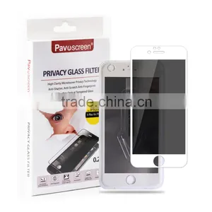 Pavoscreen OEM / ODM 2016 Newest ! 9H Full Cover Privacy Tempered Glass Screen Protector Tempered Glass Film for Iphone 6 / 6s thumbnail-2
