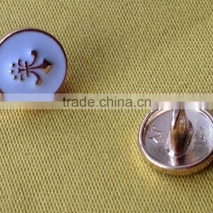 Anchor Logo White Color Enamelled Metal Shank Button --- M1876 Quality Choice thumbnail-3