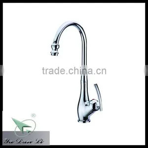 Wholesale Kaiping Manufacturer Plating Chrome Brass Single Lever Portable Kitchen Sink Faucet thumbnail-1