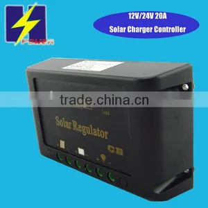 CE Approved High Efficiency PWM 12V 24V 15A Solar Controller thumbnail-3