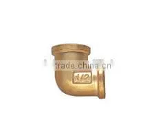 Compression Brass Fitting - Double Female Elbow thumbnail-1