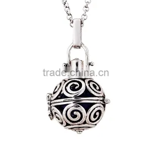 OEM Gold Ball Locket Necklace thumbnail-2