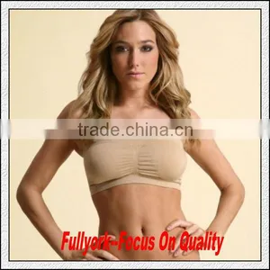 Strapless Seamless Padded Bandeau Tube Bra Sports Bra Underwear thumbnail-1