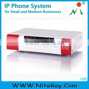 Strong Security Features Mini Voip Pbx Telephone System up to 30 IP Phone Registers thumbnail-1