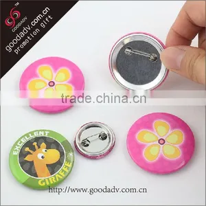 Tin Pin Button Badge / Tin Cloth Badge / Safety Pin Tin Button Badge thumbnail-1