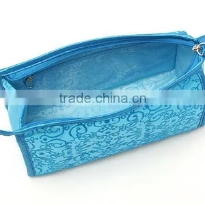 Promotional Blue Satin Cosmetic Bags thumbnail-3