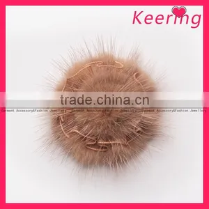 Beautiful Fur Pom Poms Ball Embellishments for Cloth WPH-1516 thumbnail-4