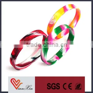 Promotional Bulk Cheap no Minimum Free Shipping Custom Silicone Wristband thumbnail-1