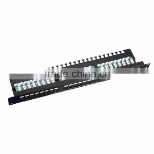 19 Inch UTP Cat5e Cat6 24 Port Patch Panel thumbnail-1