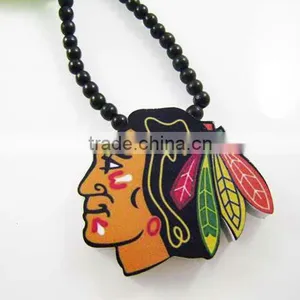 Wooden Jewelry, Hip Hop Wooden Necklaces thumbnail-1