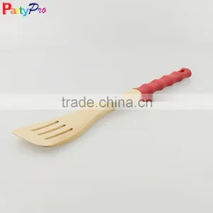 2016 China New Products Beach Wood Kitchen Utensil With Silicone Grip thumbnail-2