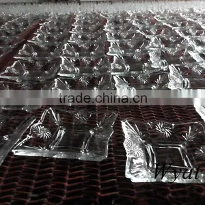 Unique Beautiful Flower Shape Glass Soap Dish for Bathroom Glass Dish Maker thumbnail-3