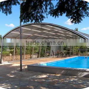 50 Mircon UV Coated Plastic Polycarbonate Sheet For Swim Pool Cover thumbnail-6