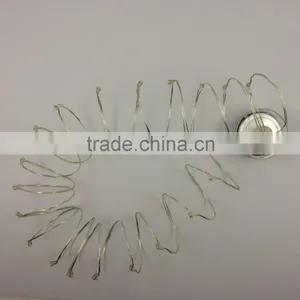 Button Battery Operated Fairy Copper Wire Led String Lights for Wedding Decoration Wholesale thumbnail-3