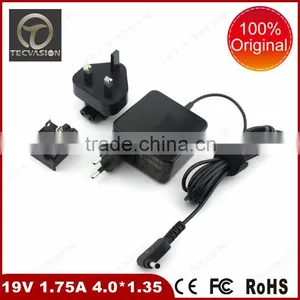 Wall Plug in Power Adapter Laptop 19v 1.75a 33w for Asus thumbnail-1