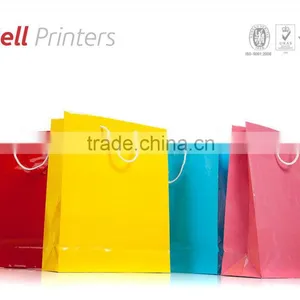 Multi Color Paper Bags Making With Flexi Loop Handles From India thumbnail-1