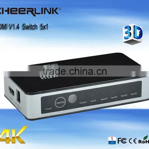 5x1 Hdmi Switch 501 Hdmi V1.4 With Ultra hd 2160p and 3d / Remote Control -black thumbnail-1