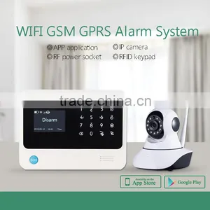 Wireless Wifi Alarm System Work With Pet Immunity Pir Sensor ,door Sensor and Smoke Detector thumbnail-2