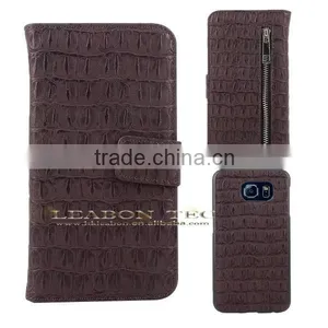 New Design Factory Supplier 2 in 1 Detachable Wallet Leather Case for Samsung S6, Back Case Cover, Mobile Phone Case thumbnail-3