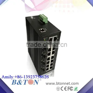 4*1000M SFP Slot and 16*10/100M RJ45 Port Industrial Managed Fiber Converter/Switch thumbnail-1