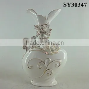 Decorative White Ceramic and Porcelain Vases thumbnail-5
