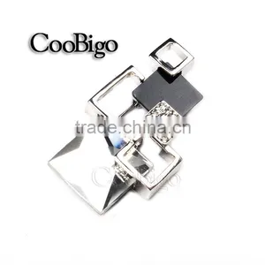 Fashion Jewelry Crystal Rhinestone Rectangular Pin Brooch Women Lady Dresses Hijab Scarf Party Gift Appreal Accessories thumbnail-5