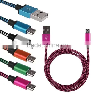 Braided Nylon Woven USB For Samsung Data Cable thumbnail-3