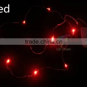Button Cell Battery Powered 10 LED Copper Wire Mini Fairy String Lights For Holiday Christmas Wedding Party 9 Colors thumbnail-4