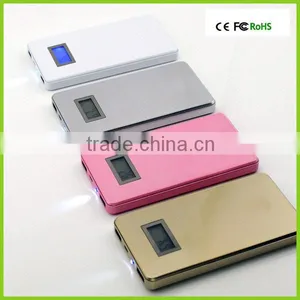 High Quality Metal Cover Dual Ports LCD Display Power Bank 6000mah thumbnail-1