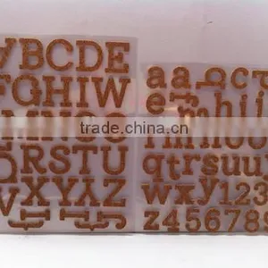 Eco-friendly Non-toxic Alphabet Canvas Fabric Stickers for Promotion Gift thumbnail-3