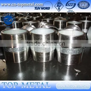 ASTM A733 NPT BSP Carbon Steel Electro Galvanized Pipe Nipple thumbnail-2