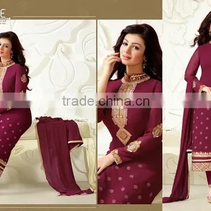 LATEST EXCLUSIVELY DESIGNER STRAIGHT CUT SALWAR thumbnail-4