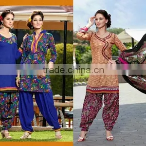 EXCLUSIVELY SYNTHENTIC PATIYALA SALWAR thumbnail-5