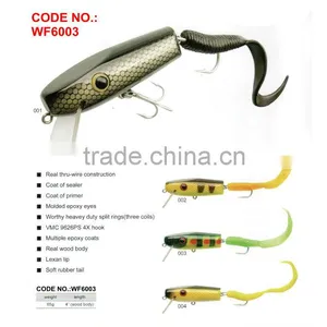 9+ Years Wholesaler & OEM Manufacturer ,Hirun High Quality Fishing Tackl , Real Wood Body Hard Lure WF6003 thumbnail-1