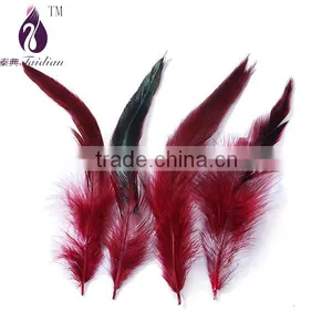 Red Rooster Chicken Feather for Jewelry DIY/party/New Year Decoration thumbnail-3