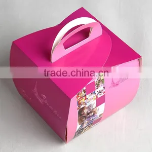 Dessert Packaging Box With Handle for Chocolate Cake thumbnail-5