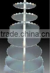 Single Column Aluminum Alloy Cake Stand 6/8/10 Layer thumbnail-1