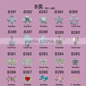 2016 Fashion 3D Nail Art Tips Decoration Alloy Nail Jewelry Glitter Rhinestone thumbnail-1