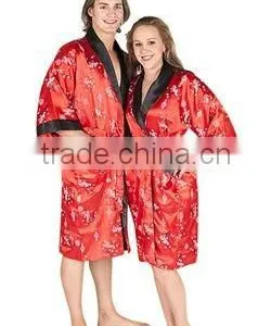 Promotional Satin Kimono Bathrobe/lounge Robes thumbnail-1