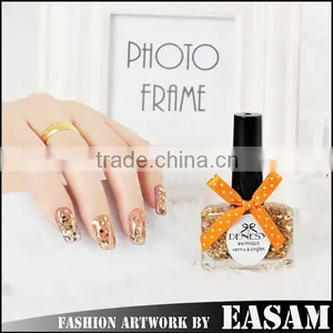 Luxury Golden Glitter Nail Paint,organic Nail Paint thumbnail-1