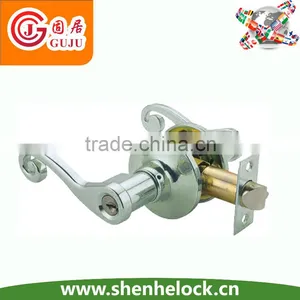 North America Style Residential Brass Grade 3 Door Grip Handle Lockset Tubular Lever Lock thumbnail-4