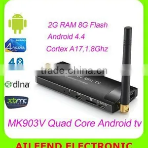 MK903V Quad Core RK3288 TV Stick ,Cortex A17 H.265 Mini PC Android4.4 4K*2K 2G/8G 2.4G/5G WiFi HDMI Rk3288 Android TV Stick Quality Choice thumbnail-1
