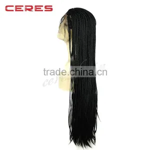 Fashional Micro Braided Lace Front Wigs Cheap African American Braided Wigs for Black Women Quality Choice Most Popular thumbnail-5