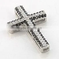 925 Silver CZ Cross Pendant thumbnail-1