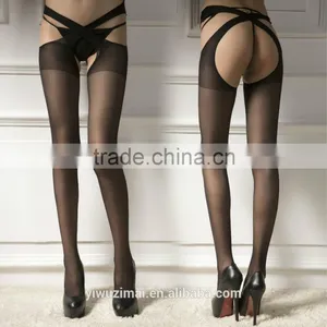 Sexy Women Open Crotch Crotchless Sheer Pantyhose Stockings Tights Socks New thumbnail-2